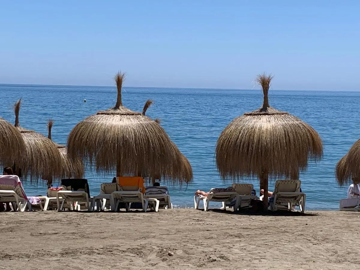 Malaga Beach And Historic Centre Malagueta Spain